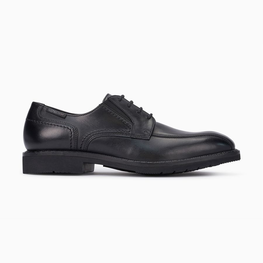 Mephisto NELSON Bőr Férfi Loafers - Fekete, HU-67065